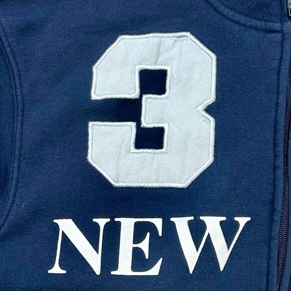 Robin Ruth New York 3 Navy Blue Zip Up Sweatshirt Large - Picture 4 of 8